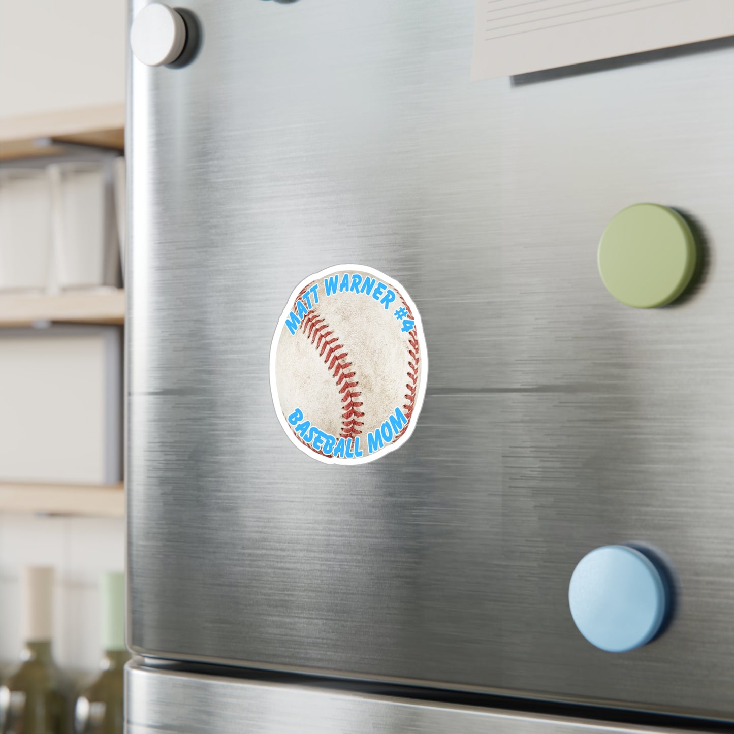 Kiss-Cut Vinyl Decals-Customizable Sticker Baseball3