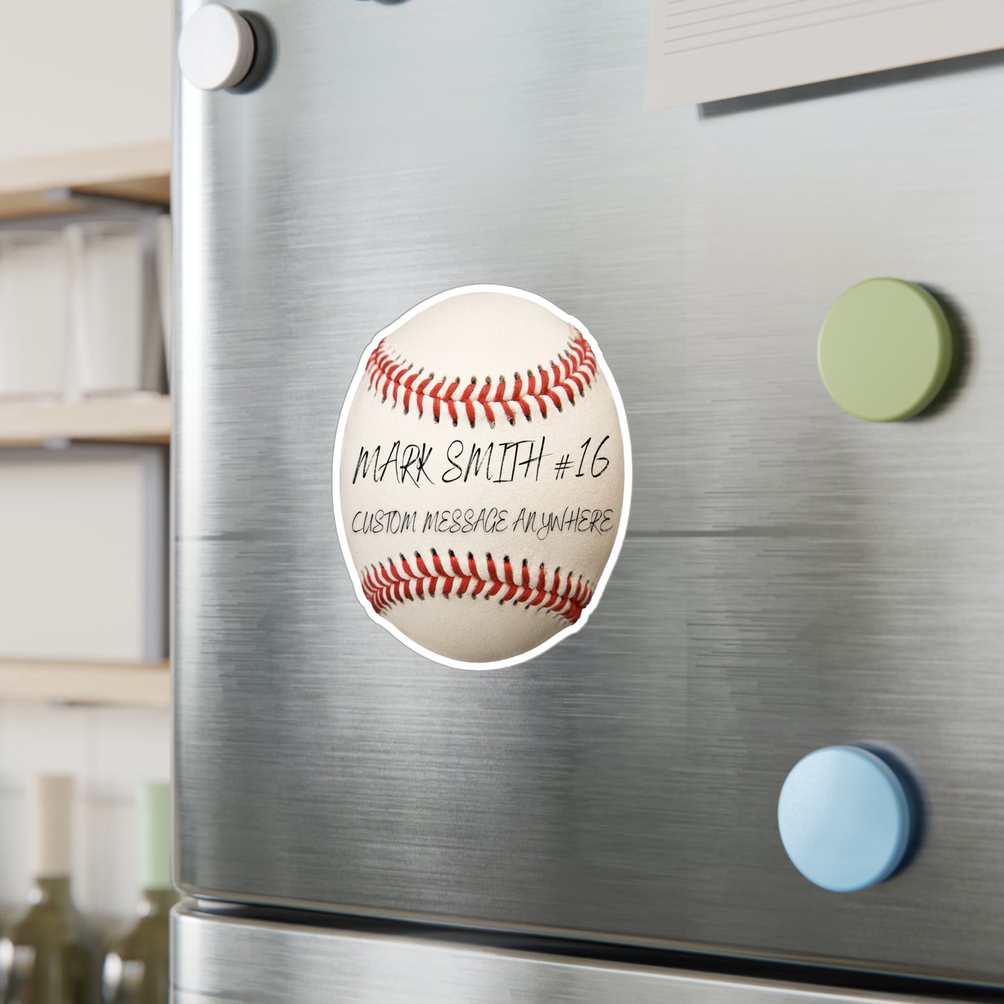 Kiss-Cut Vinyl Decals-Customizable Sticker Baseball