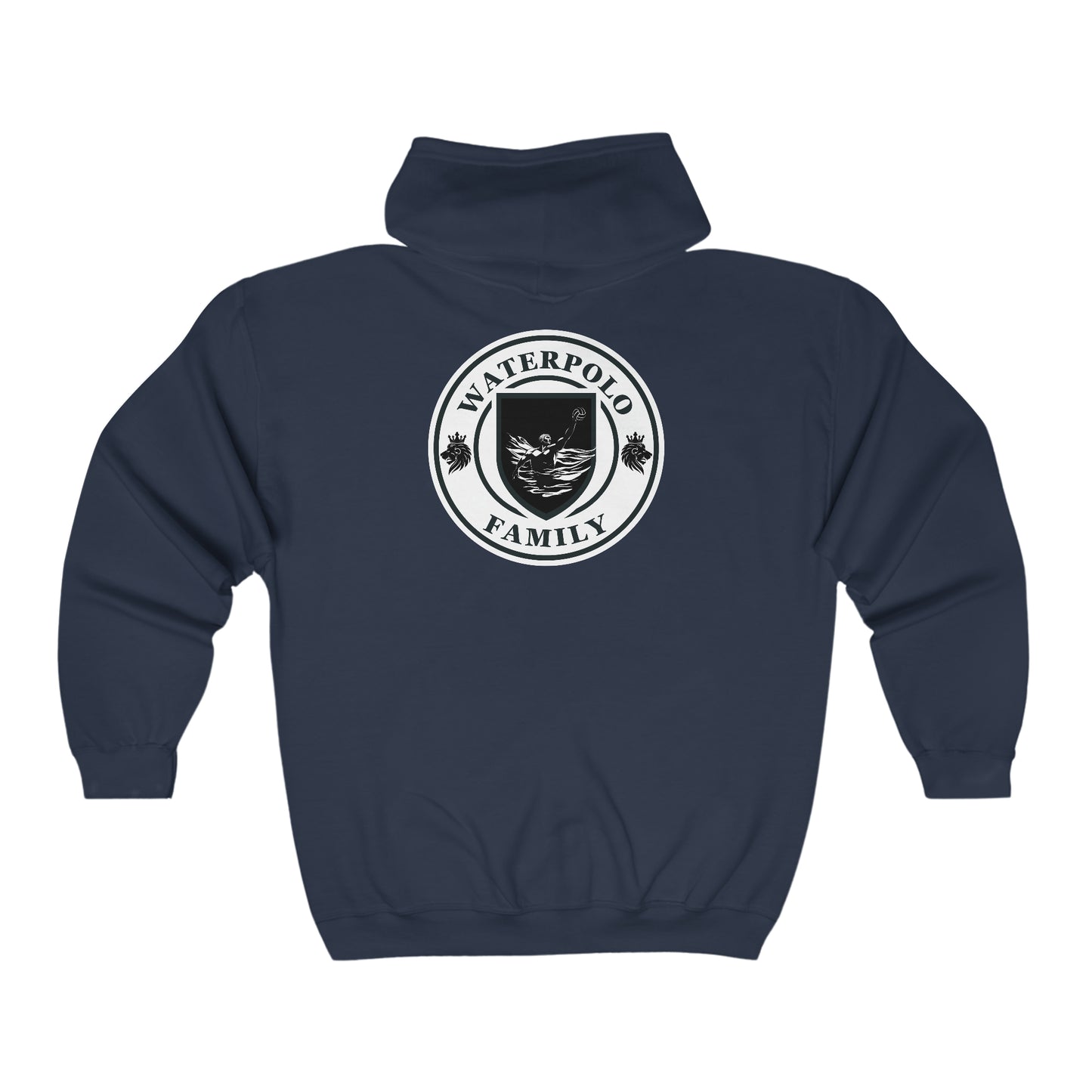 Heavy Blend™ Full Zipper Hooded Sweatshirt-Waterpolo