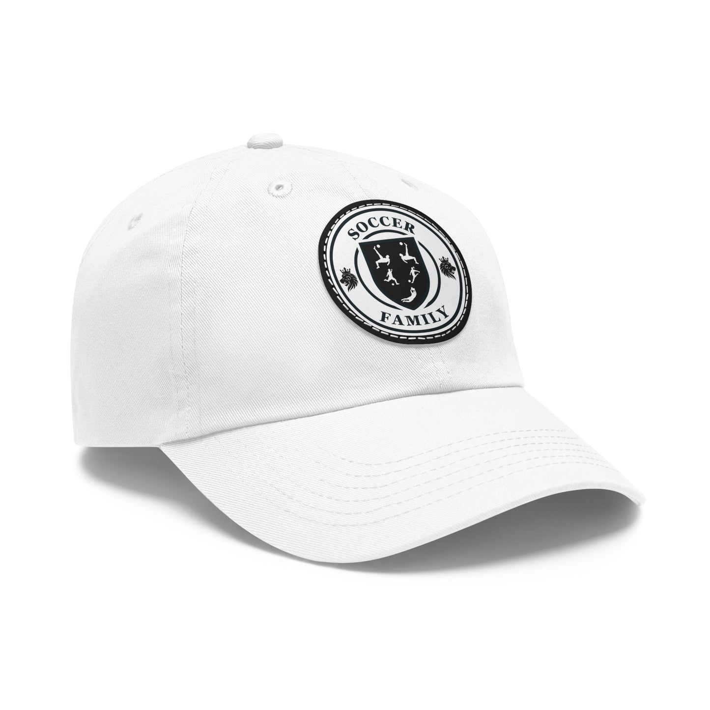 Hat with Leather Patch-Soccer