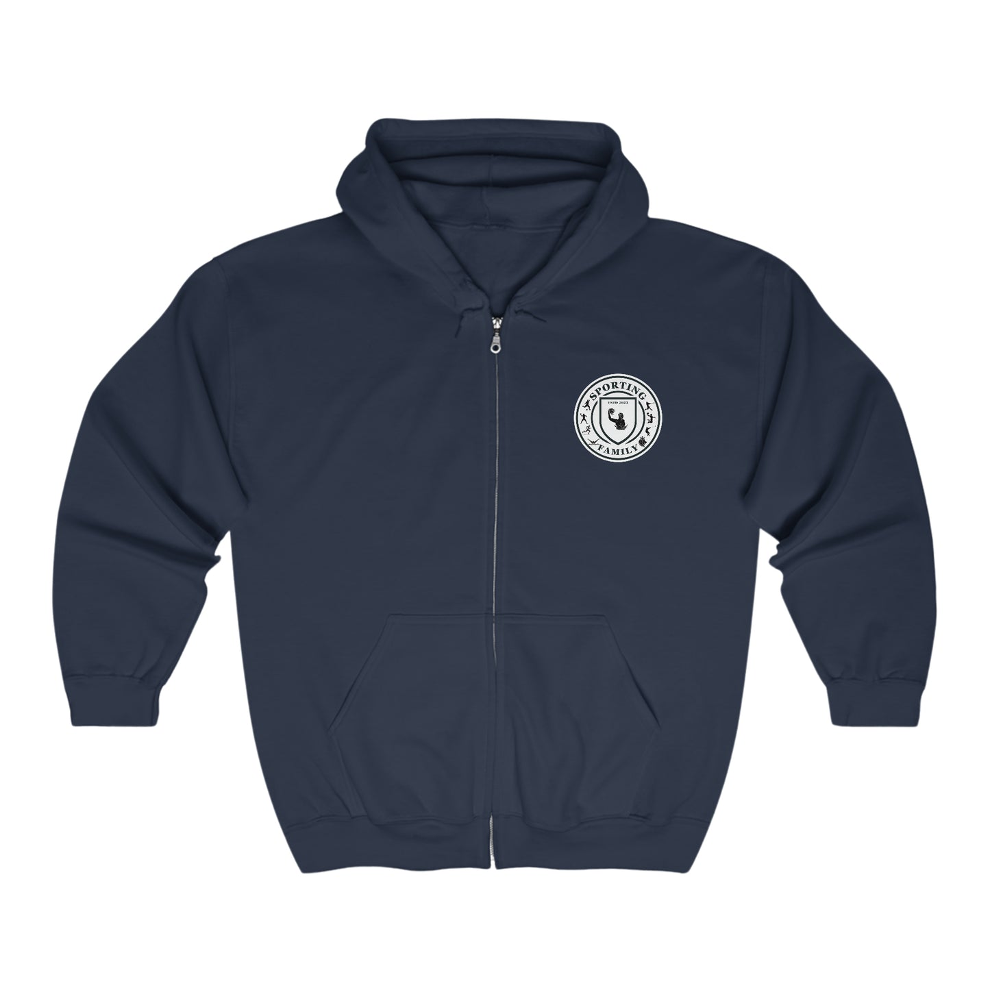 Heavy Blend™ Full Zipper Hooded Sweatshirt-Waterpolo