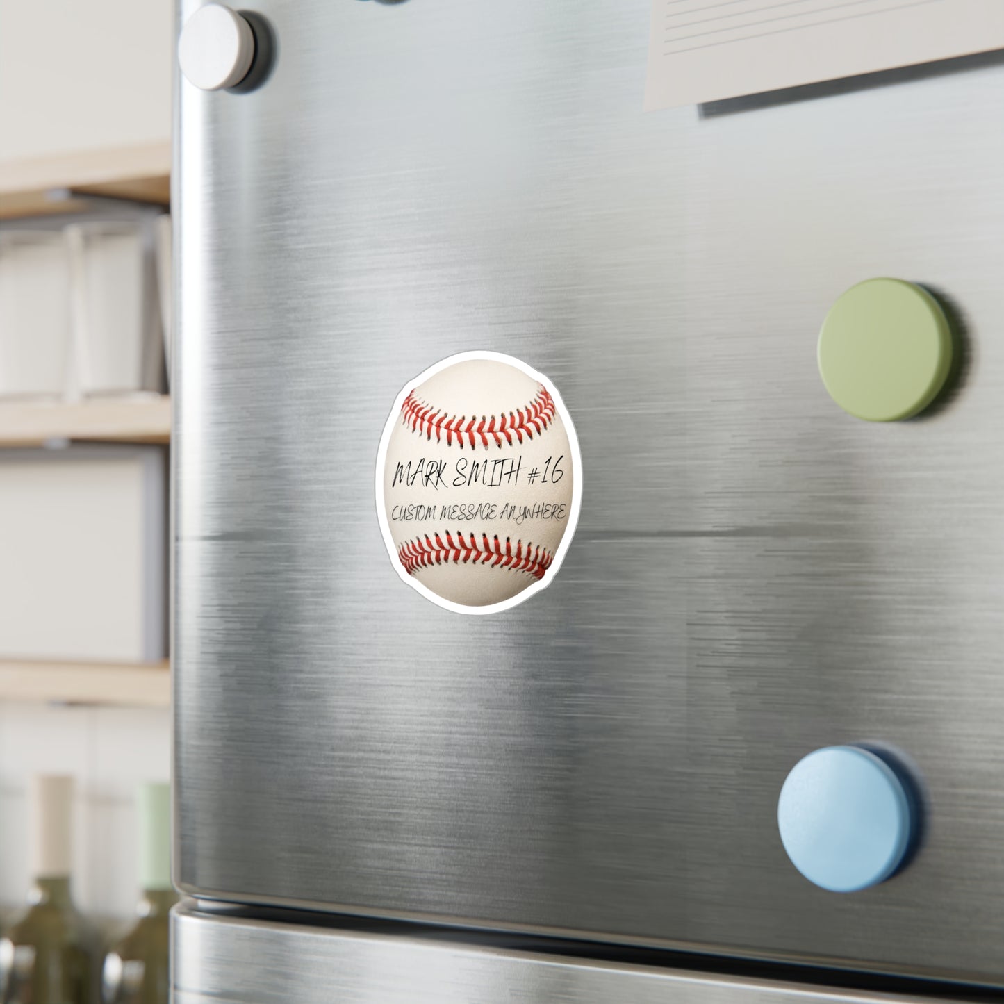 Kiss-Cut Vinyl Decals-Customizable Sticker Baseball