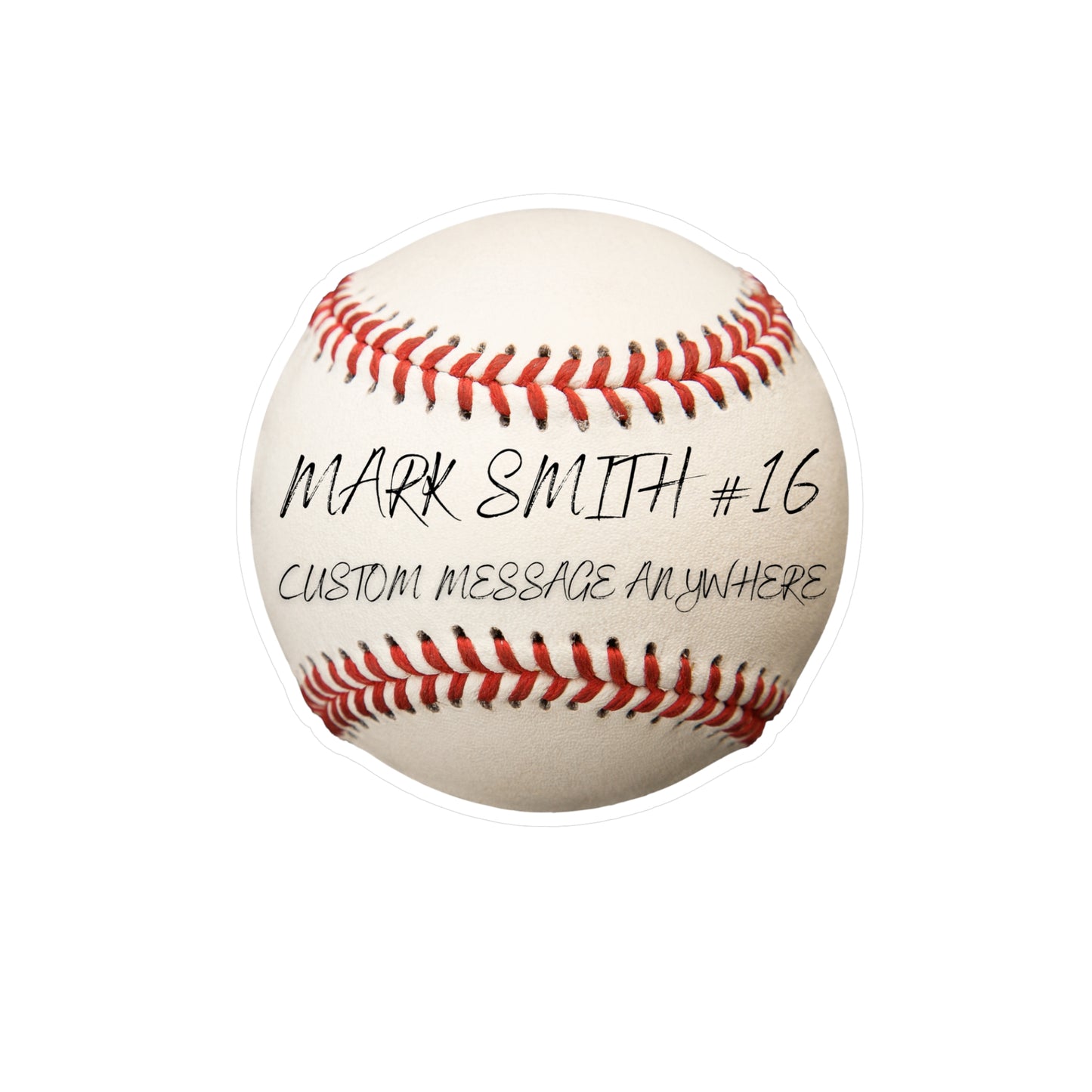 Kiss-Cut Vinyl Decals-Customizable Sticker Baseball