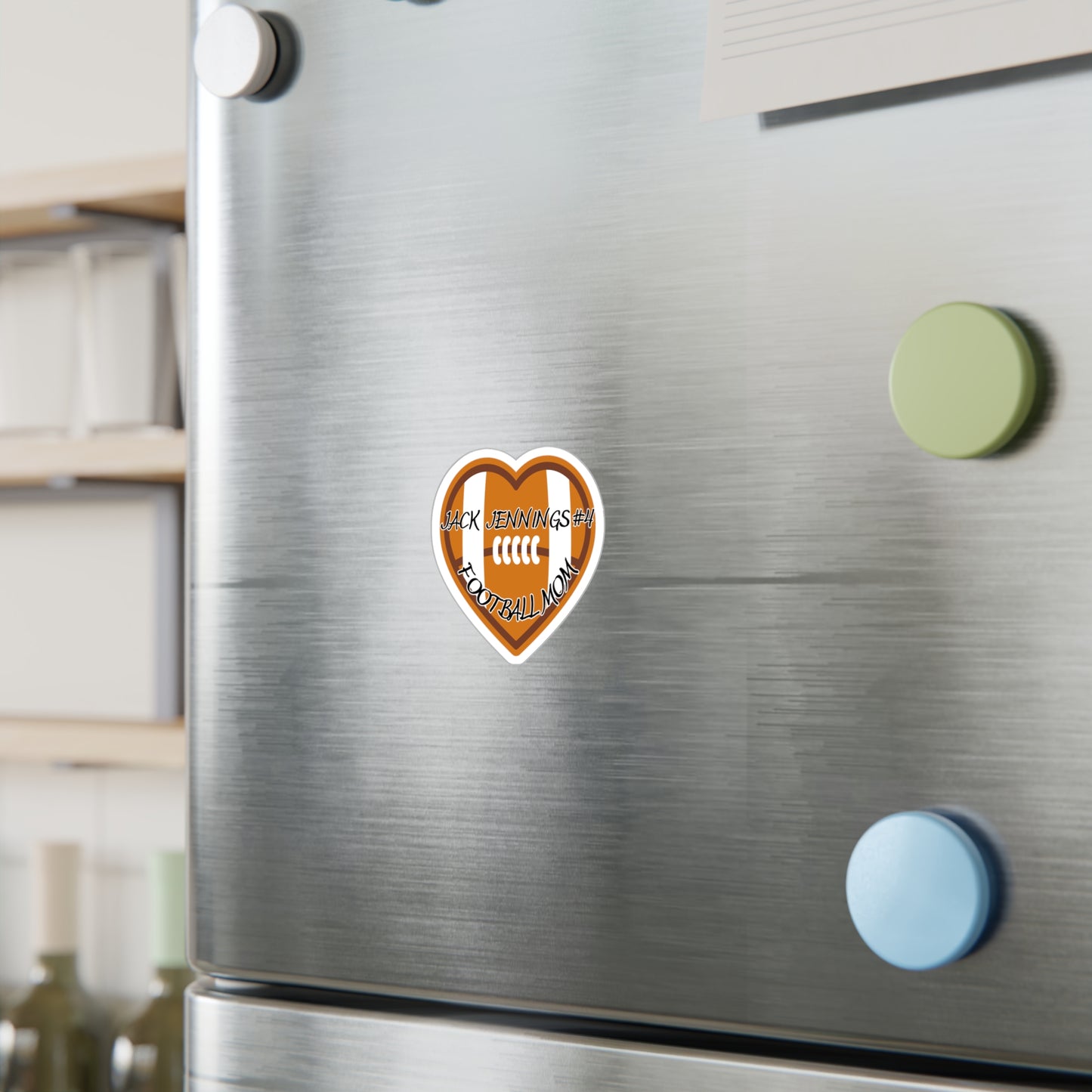 Kiss-Cut Vinyl Decals-Customizable Sticker Football Mom