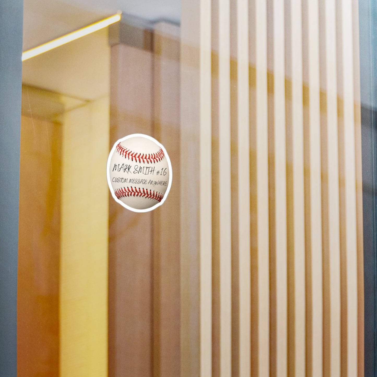 Kiss-Cut Vinyl Decals-Customizable Sticker Baseball