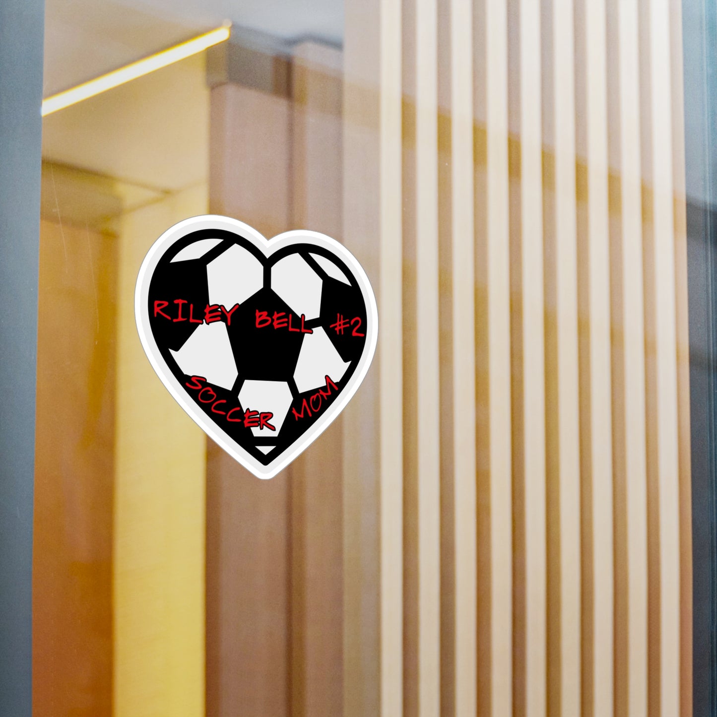 Kiss-Cut Vinyl Decals-Customizable Sticker Soccer Mom