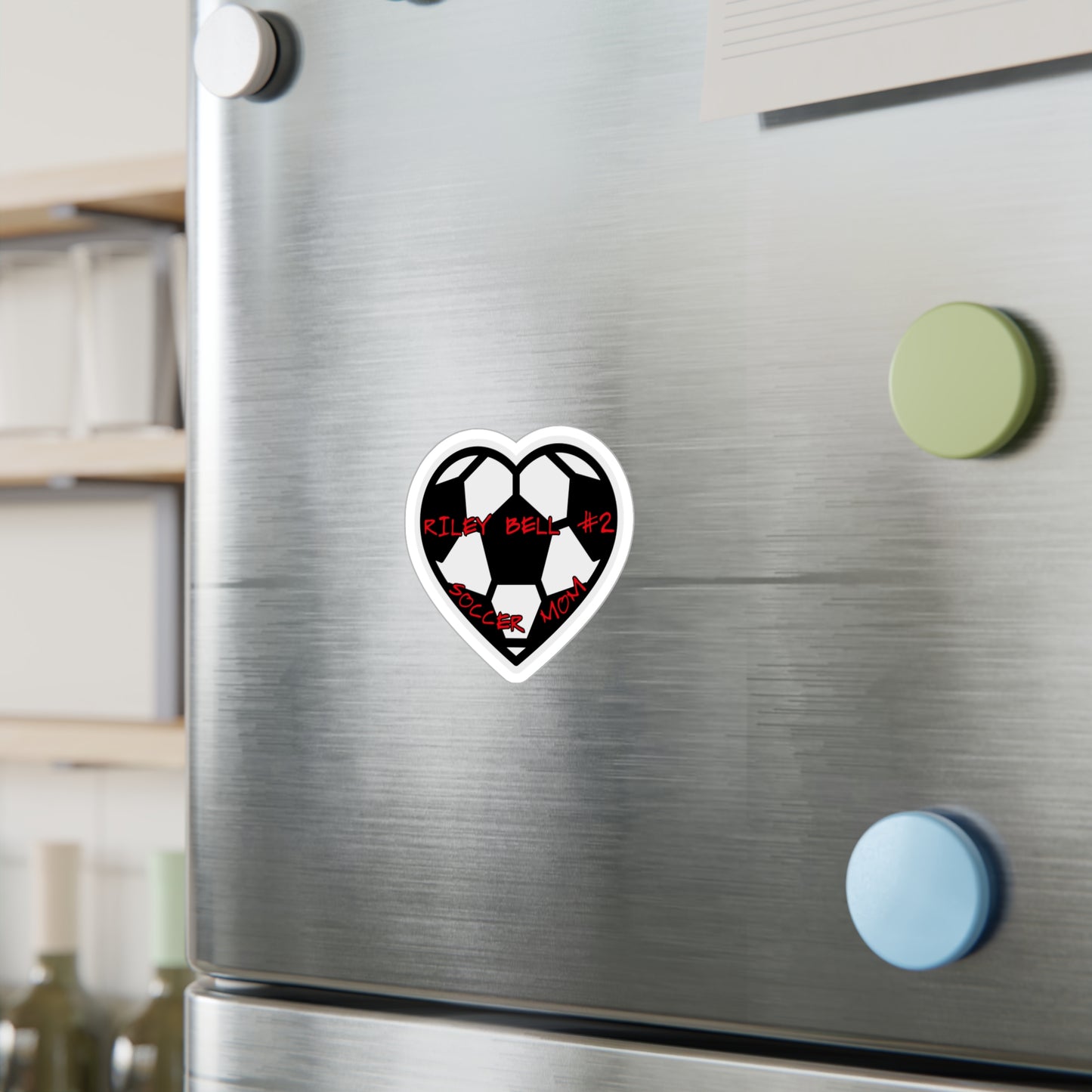 Kiss-Cut Vinyl Decals-Customizable Sticker Soccer Mom
