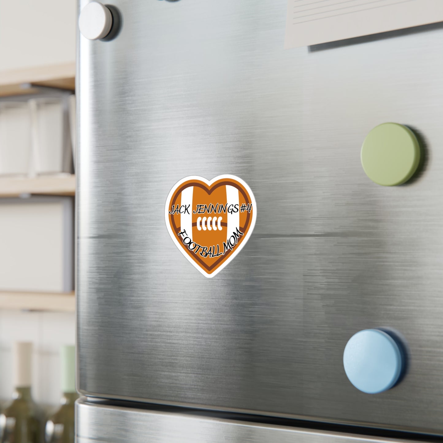 Kiss-Cut Vinyl Decals-Customizable Sticker Football Mom