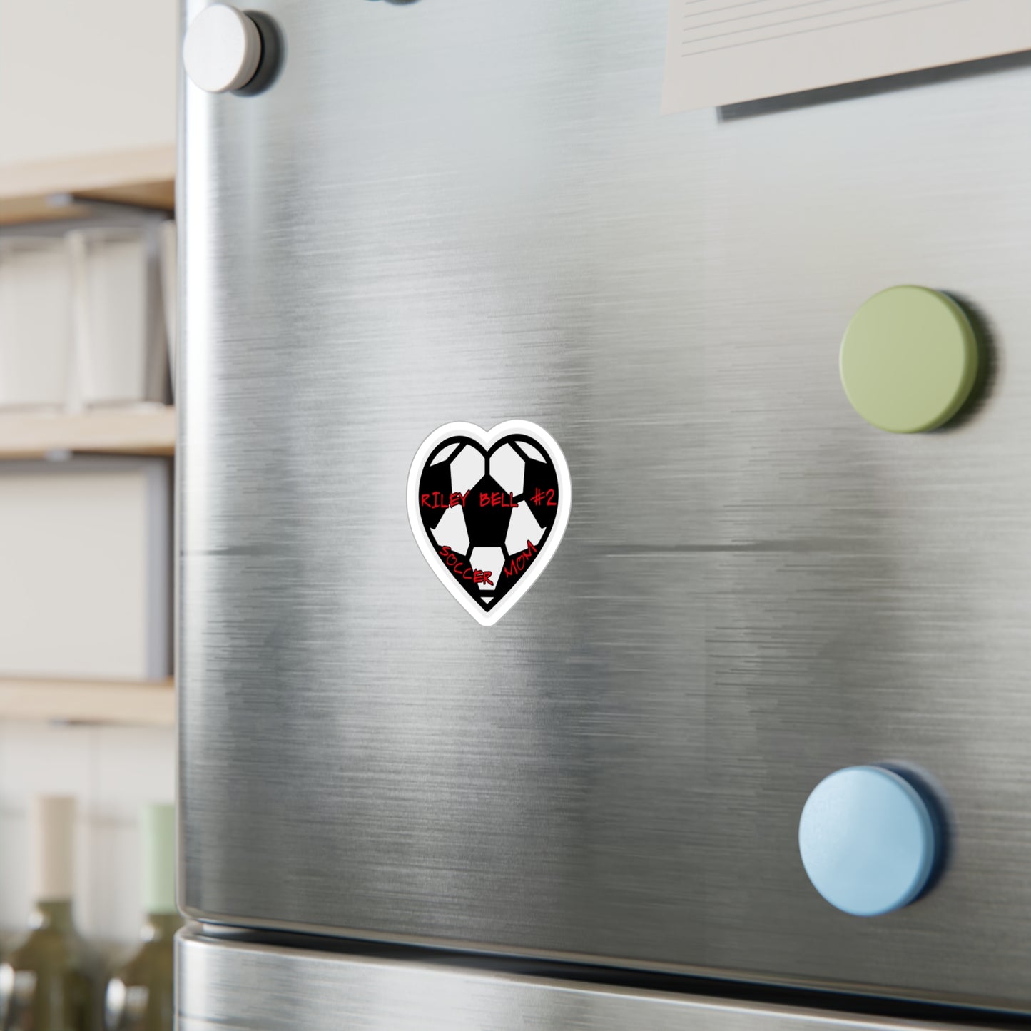 Kiss-Cut Vinyl Decals-Customizable Sticker Soccer Mom