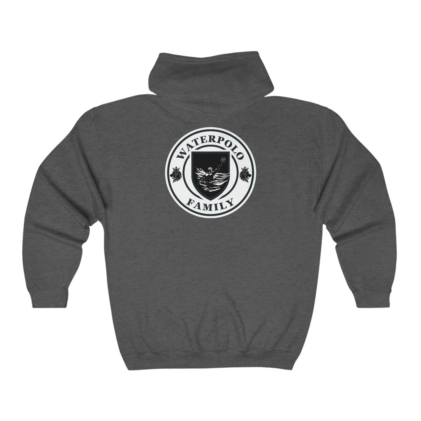 Heavy Blend™ Full Zipper Hooded Sweatshirt-Waterpolo