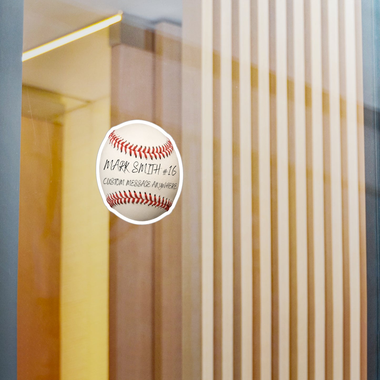 Kiss-Cut Vinyl Decals-Customizable Sticker Baseball