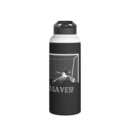 CUSTOM Stainless Steel Water Bottle, Standard Lid- Jesus Saves