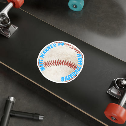 Kiss-Cut Vinyl Decals-Customizable Sticker Baseball3