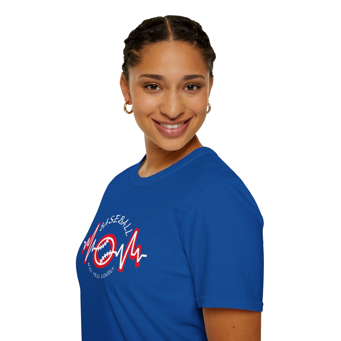 CUSTOM Unisex Softstyle T-Shirt - Baseball Mom