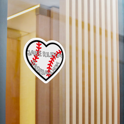 Kiss-Cut Vinyl Decals-Customizable Sticker Baseball Mom