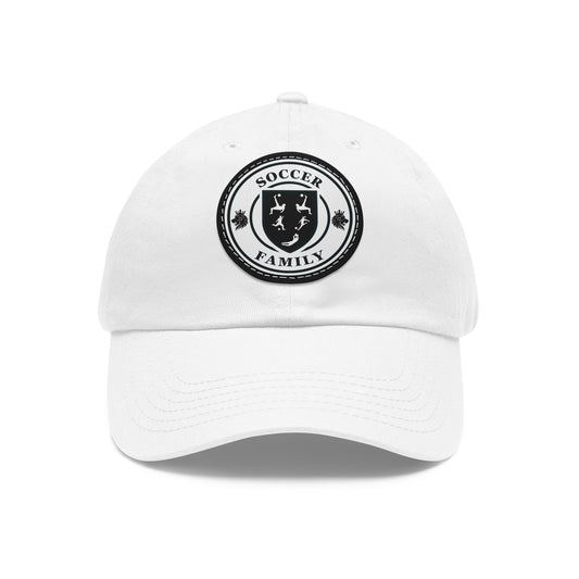 Hat with Leather Patch-Soccer