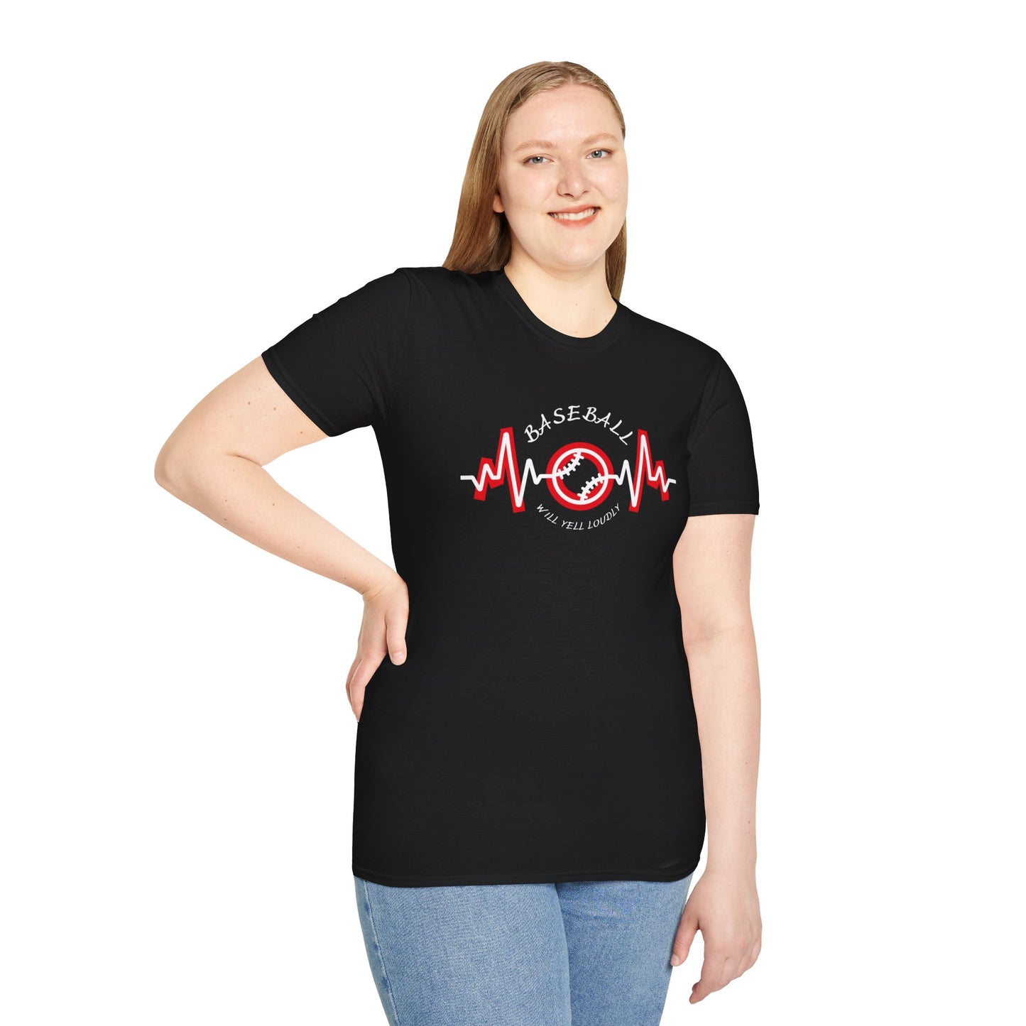 CUSTOM Unisex Softstyle T-Shirt - Baseball Mom