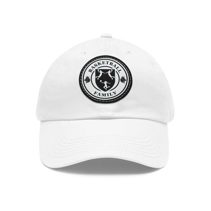 Hat with Leather Patch-Basketball