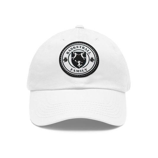 Hat with Leather Patch-Basketball