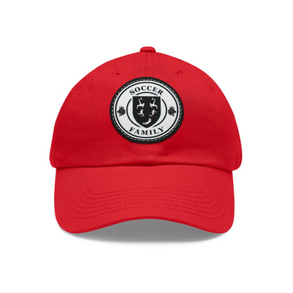 Hat with Leather Patch-Soccer